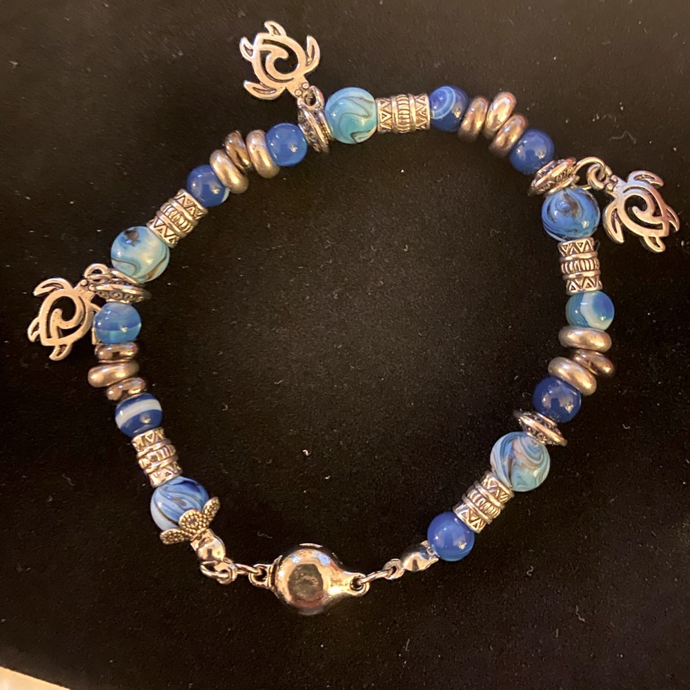 Handmade turtle bracelet